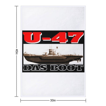 Das Boot U-47 Throw Blanket