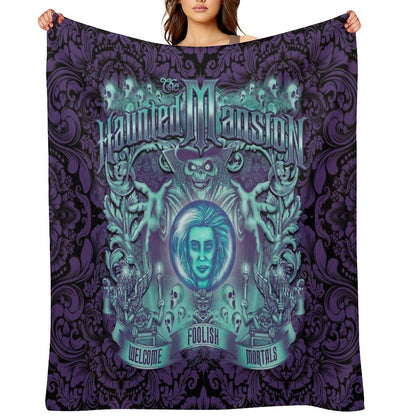 Haunted Mansion Ornate Design Throw Blanket