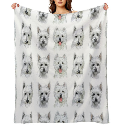Westies Throw Blanket