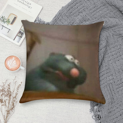 Remy Ratatouille Meme Soft Durable Construction Throw Pillow