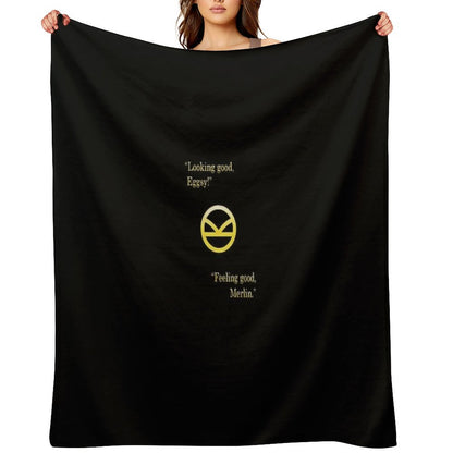 Kingsman Eggsy  Merlin Throw Blanket