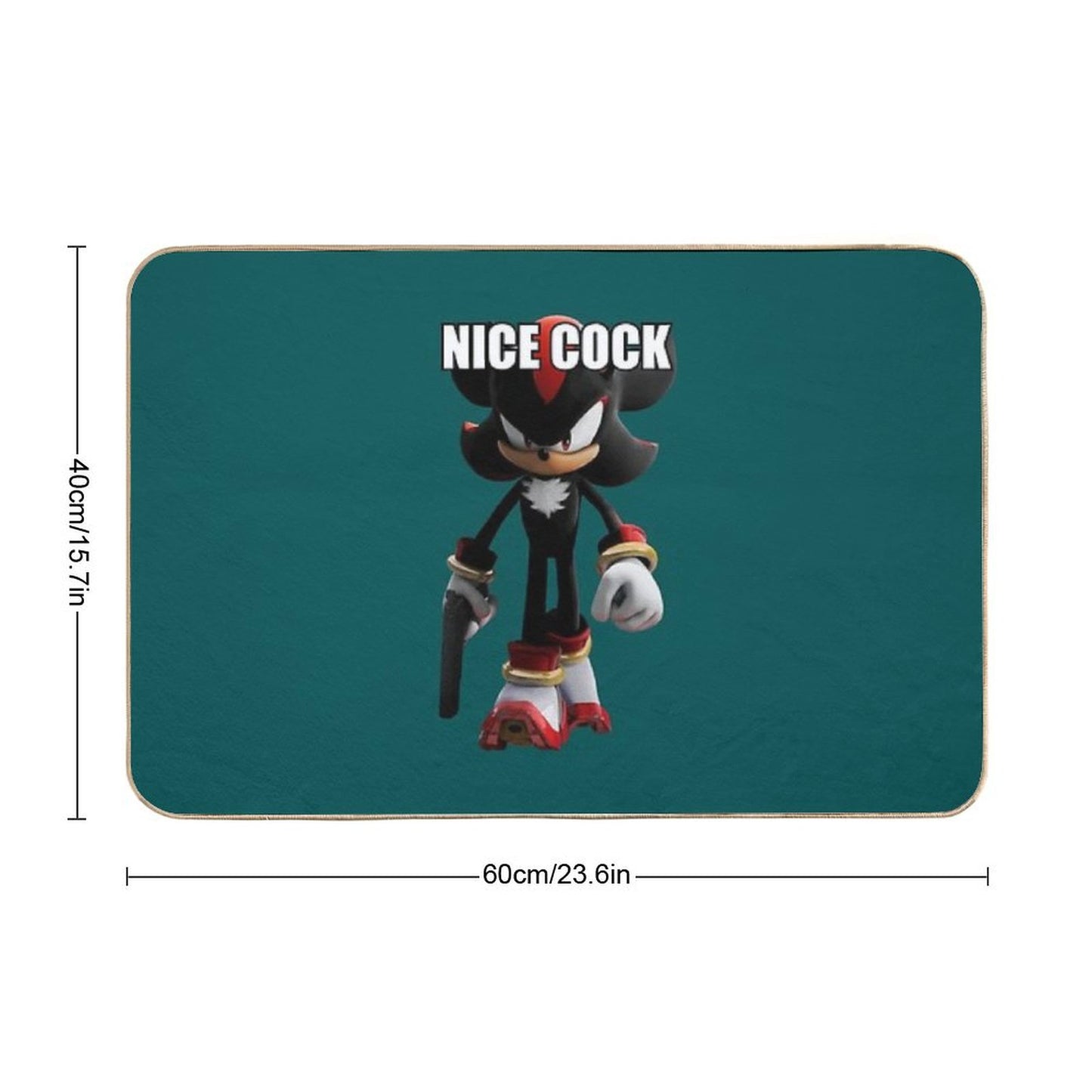 Shadow The Hedgehog Bath Mat