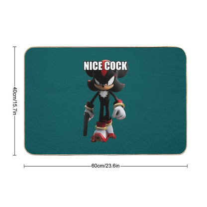 Shadow The Hedgehog Bath Mat