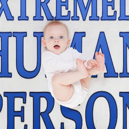 Extremely Human Person Throw Blanket