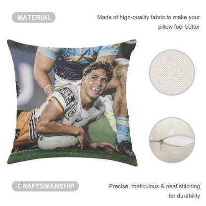 Reece Walsh Linen Throw Pillow Cover
