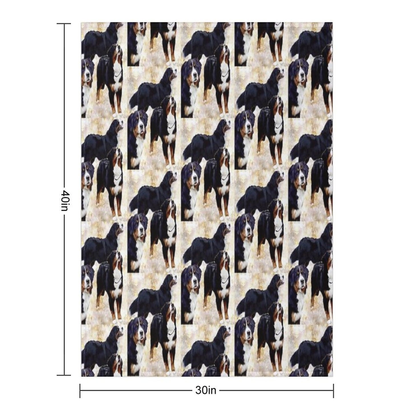 Bernese Mountain Dog Throw Blanket