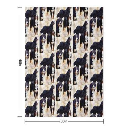 Bernese Mountain Dog Throw Blanket