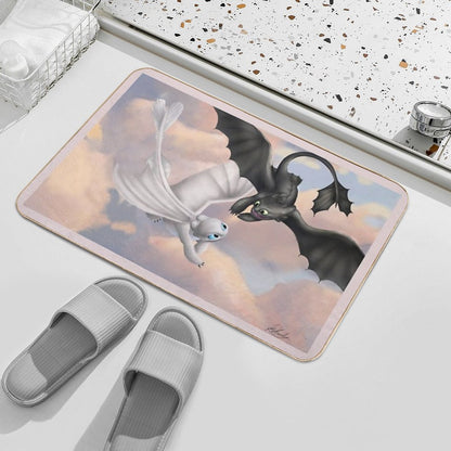Toothless And His Lightfury Bath Mat