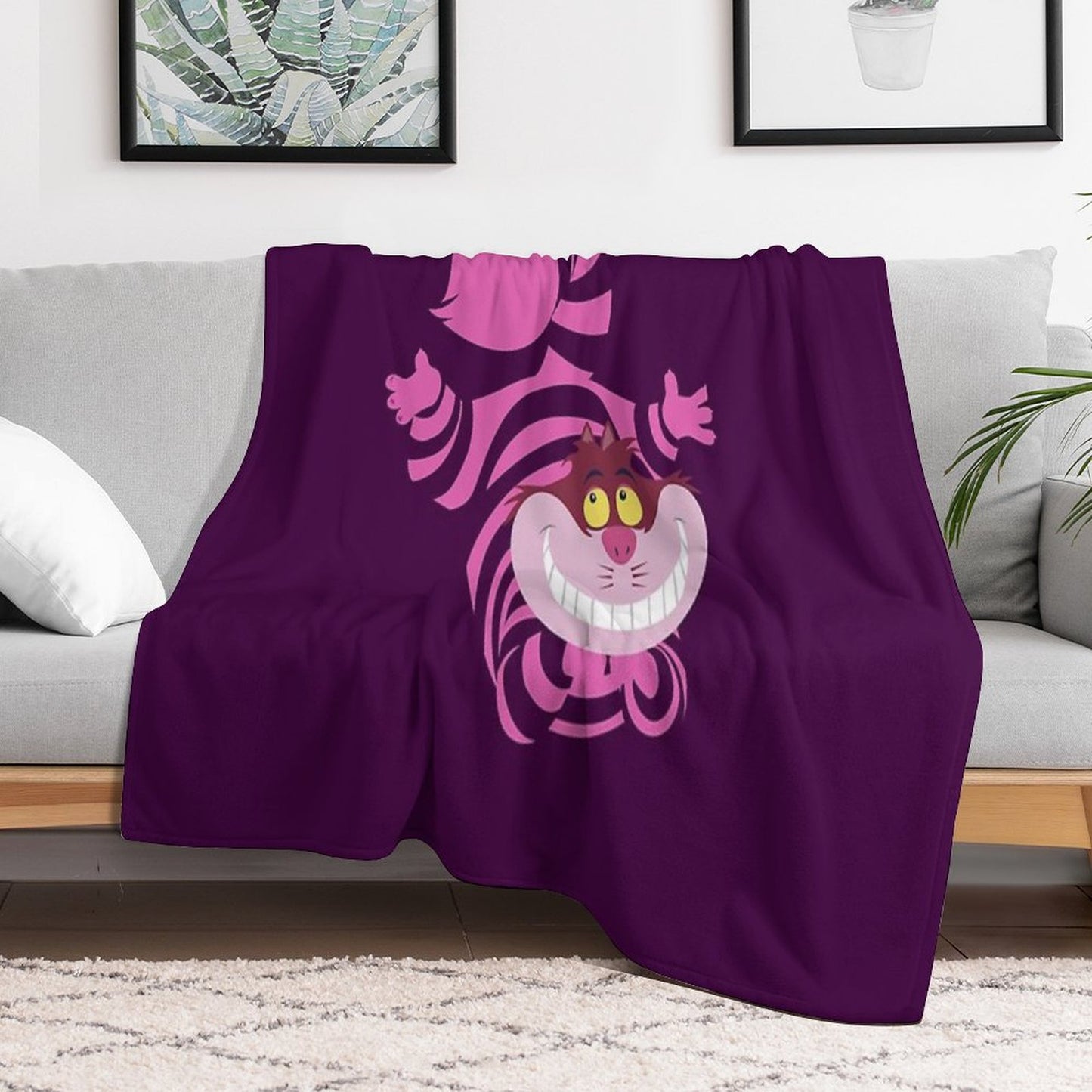 De-Su Art - Cheshire The Cat Throw Blanket