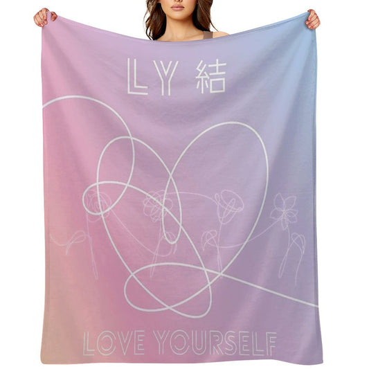 BTS LOVE YOURSELF Throw Blanket
