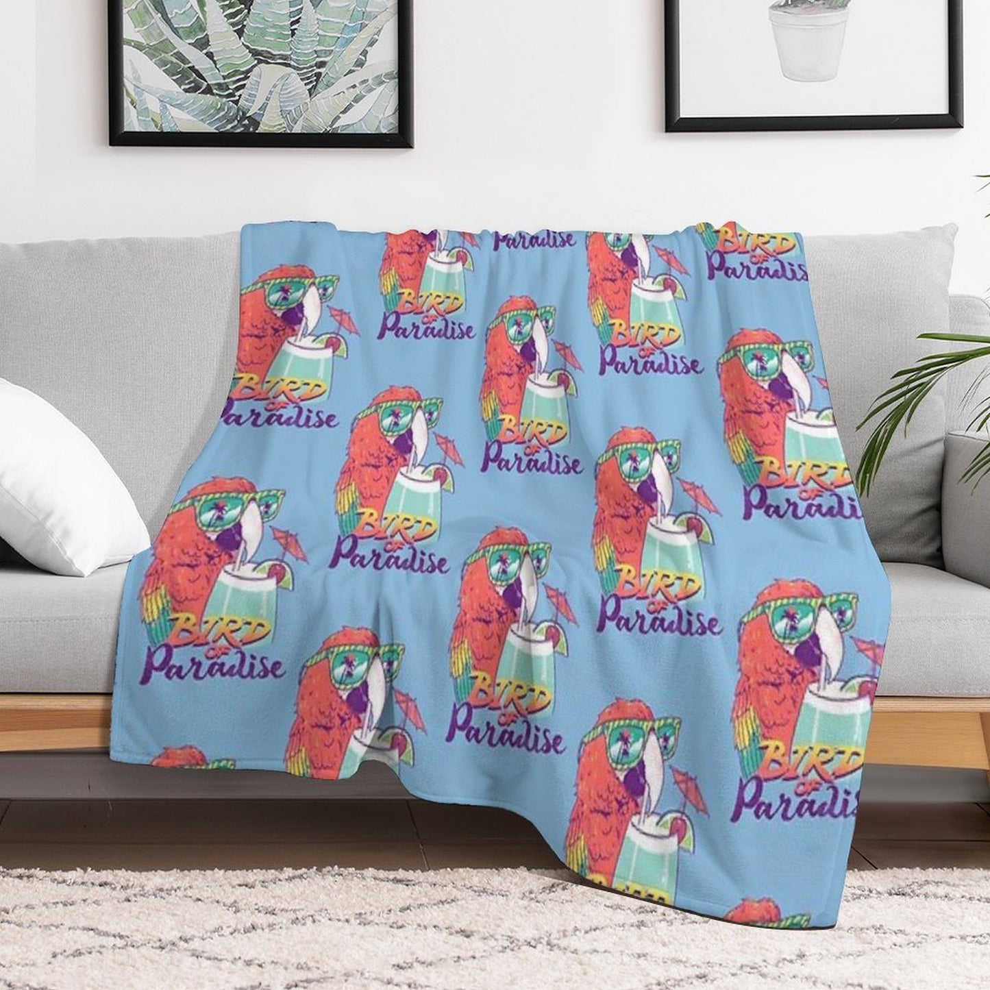 Bird Of Paradise Throw Blanket