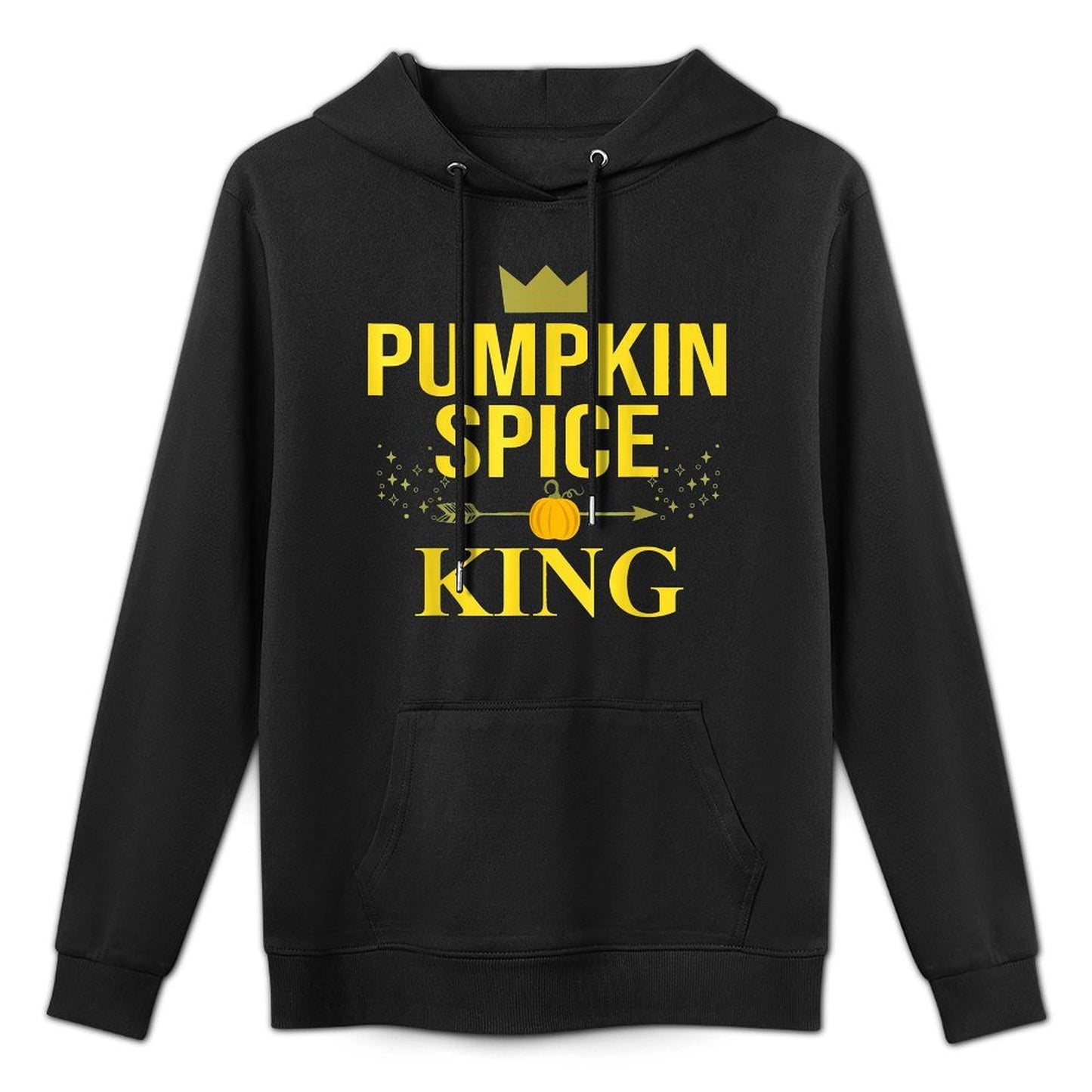 Pumpkin Spice King Coffee Lover Halloween  Thanksgiving Relaxed Fit Hoodie