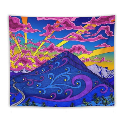 Psychedelic Landscape Tapestry