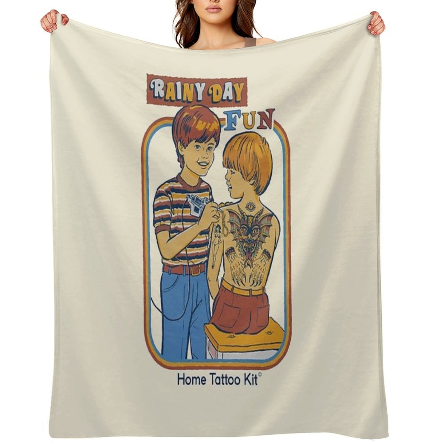 Rainy Day Fun Throw Blanket