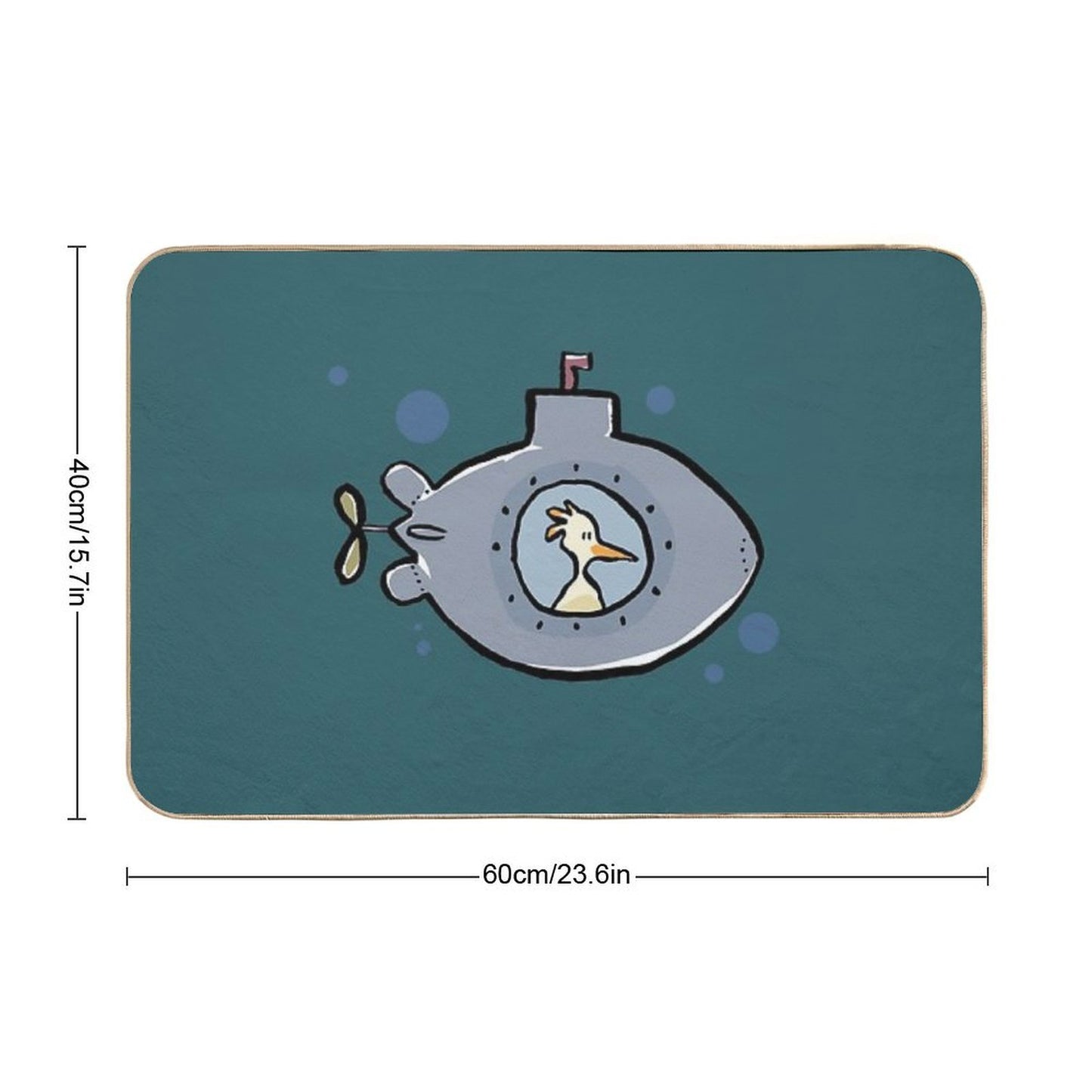 Submarine  Dirt-Trapping Bath Mat