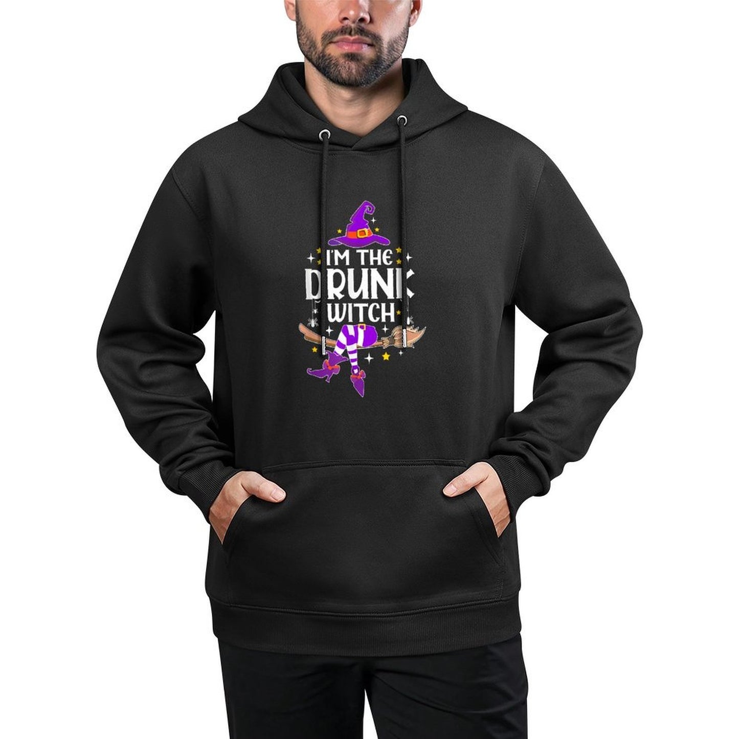 Im The Drunk Witch Halloween Matching Group Costume Breathable Fabric Hoodie