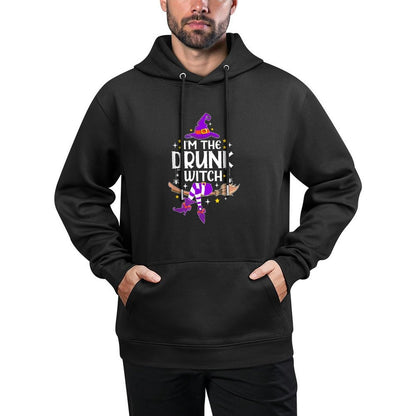 Im The Drunk Witch Halloween Matching Group Costume Breathable Fabric Hoodie