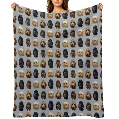 Cockapoo Dog Collection Throw Blanket