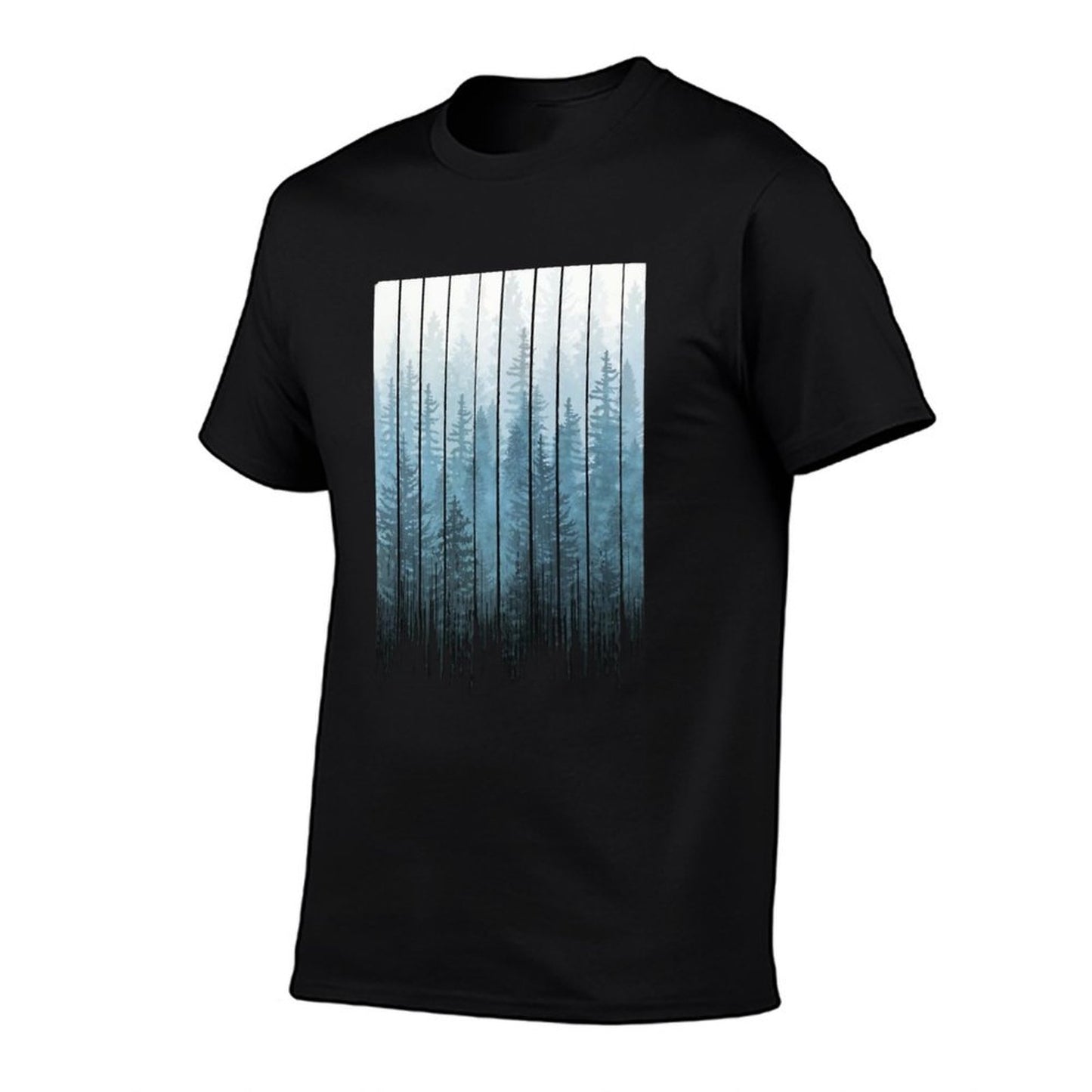 Grunge Dripping Turquoise Misty Forest  Durable T-Shirt