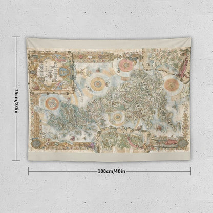 Pendragon 6th Edition Map by Francesca Baerald Tapestry