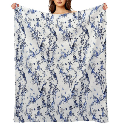 Monkey World Jouy Throw Blanket