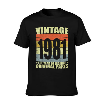 Vintage 1981 40th Birthday Gift Men Women 40 Years Old  Vintage-inspired T-Shirt