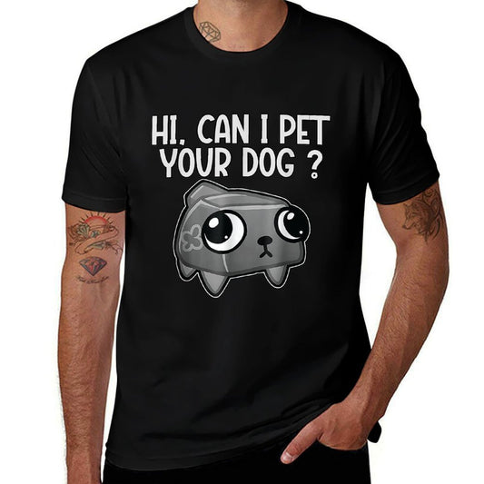 Dandy's World Pebble  Can I Pet Your Dog Dandy's World  Heathered Texture T-Shirt