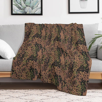 M44 Pea Dot Camo Throw Blanket