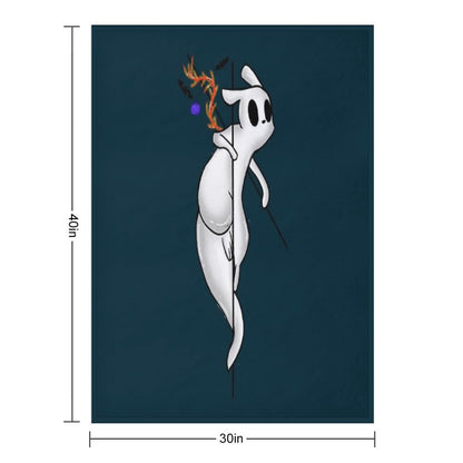 Slug Cat Rainworld Throw Blanket