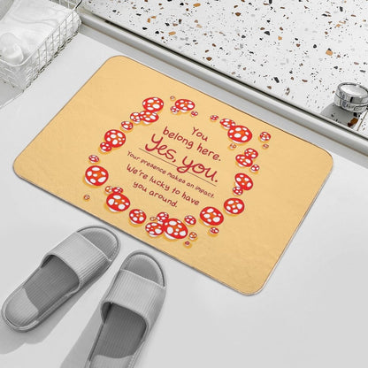 You Belong Here Mushroom Fairy Ring Bath Mat