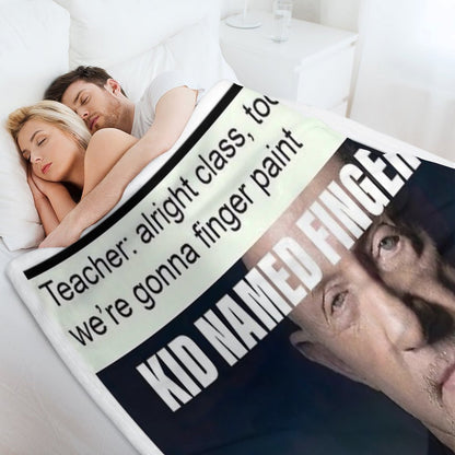Kid Named Finger Throw Blanket