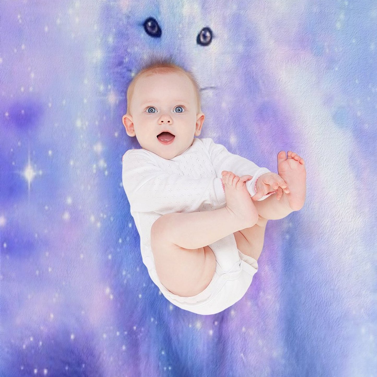 Arctic Iceland Fox Throw Blanket