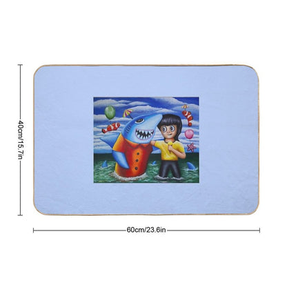 Go to The Sea with My Friends 02  Non-Slip Bath Mat