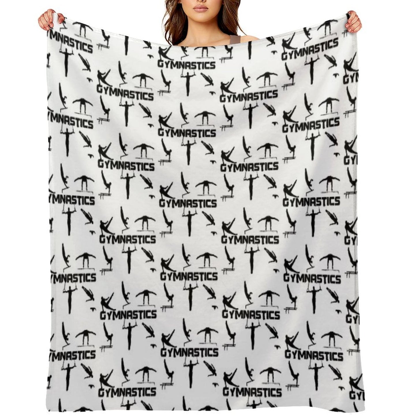 Gymnast, Gymnastics - Men's And Boys Gymnastics Throw Blanket