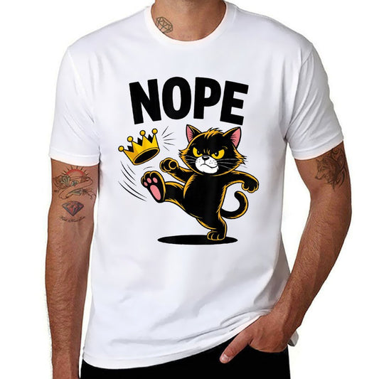 Rejecting Kings Since 1776 No Kings 4th Of July Cat Lover  Moisture-wicking T-Shirt