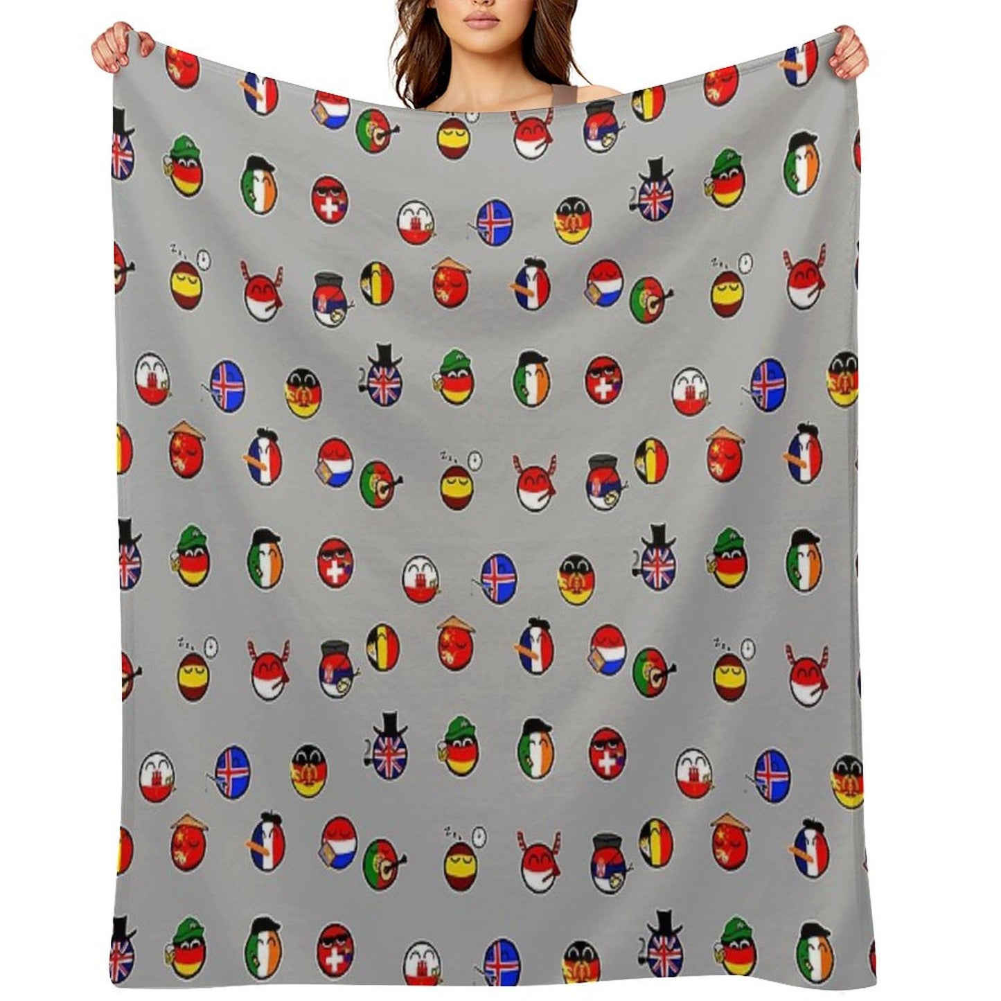 Countryballs Pack Throw Blanket
