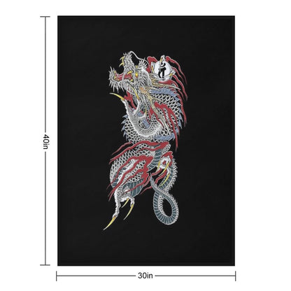 Kiryu Kazuma - Dragon of Dojima (Yakuza) Throw Blanket