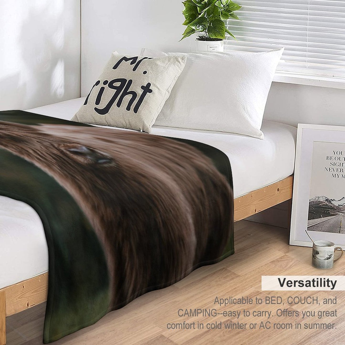 Baby Highland Cow Throw Blanket