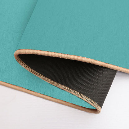 1950s Atomic Age Retro Starburst in Turquoise And Black Bath Mat