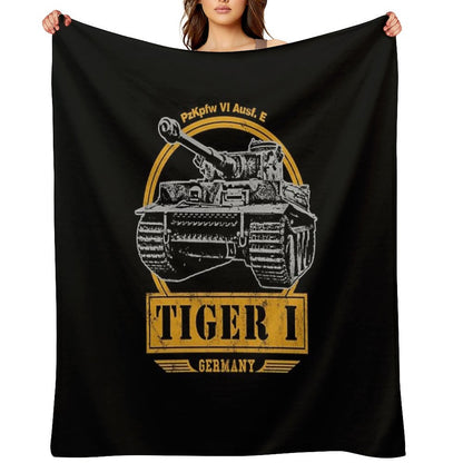 Tiger I - WW2 German Tank Throw Blanket