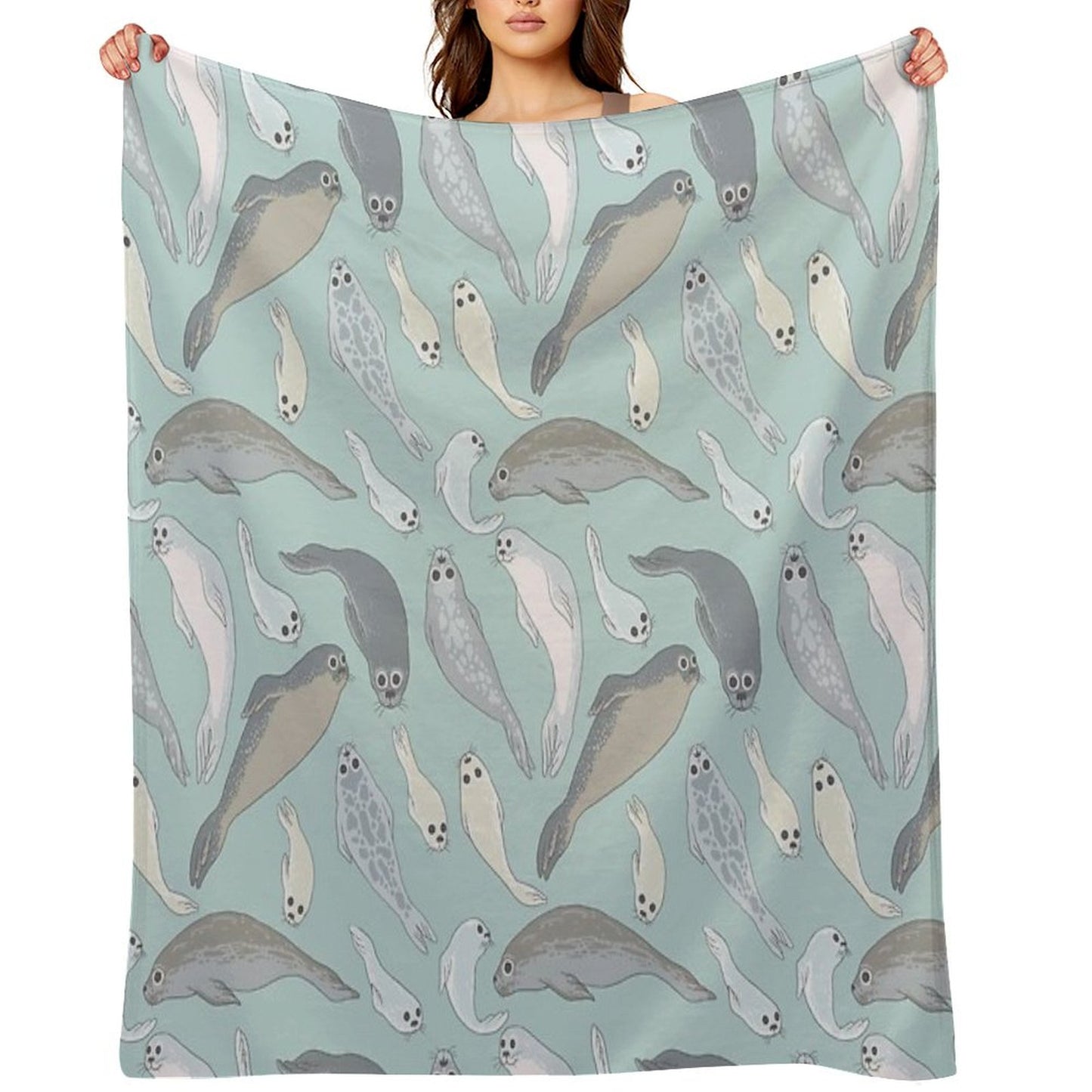 Seals Throw Blanket