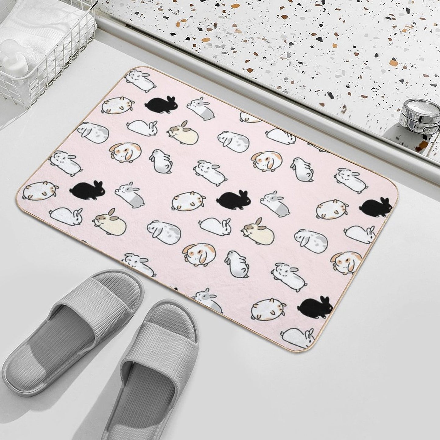 Bunny Rabbits Bath Mat
