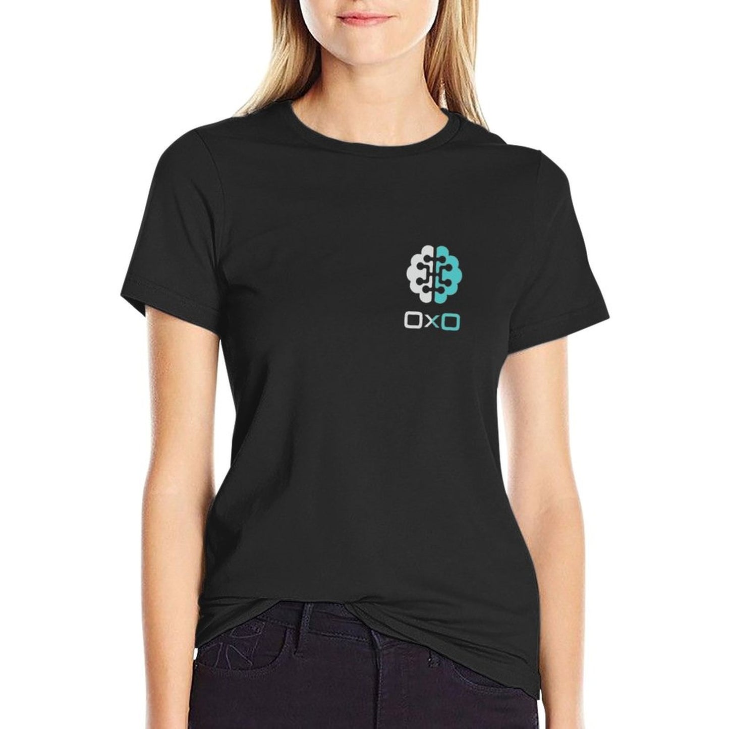 0x0 BOLD  Ribbed Collar T-Shirt