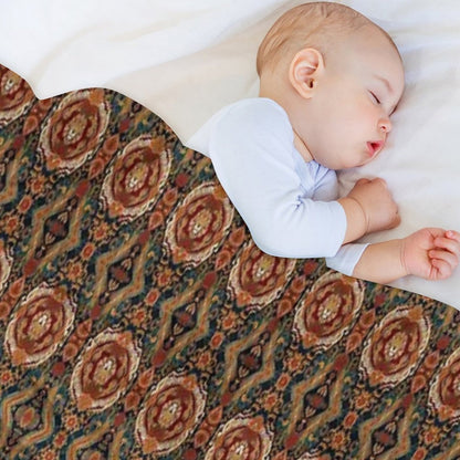 Pomegranate Lion Paisley Throw Blanket