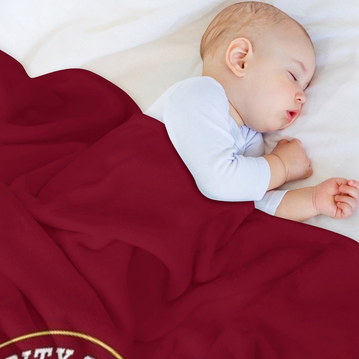 Bulldogs - Circle Design Throw Blanket