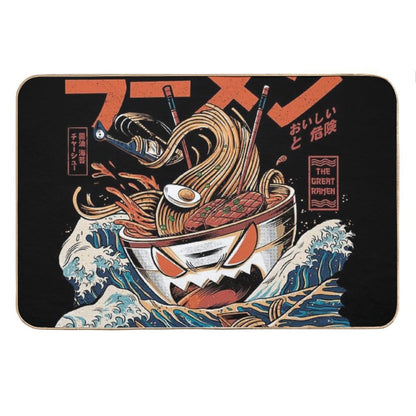 The Black Great Ramen Bath Mat