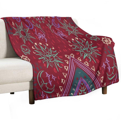 Mollymauk's Coat, Front Panels Throw Blanket