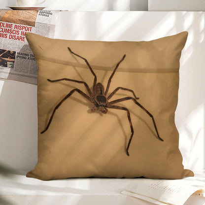 Australian Huntsman Spider Linen Throw Pillow Cover