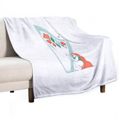 Floral Melody Throw Blanket