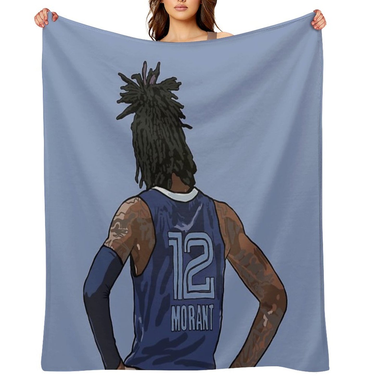 Ja Morant Back-To Throw Blanket
